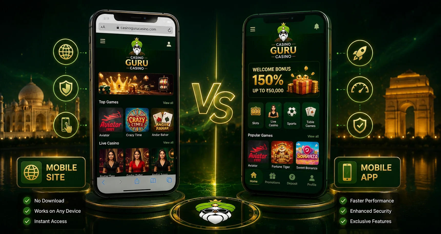 Mobile browser vs casino app comparison for Indian players